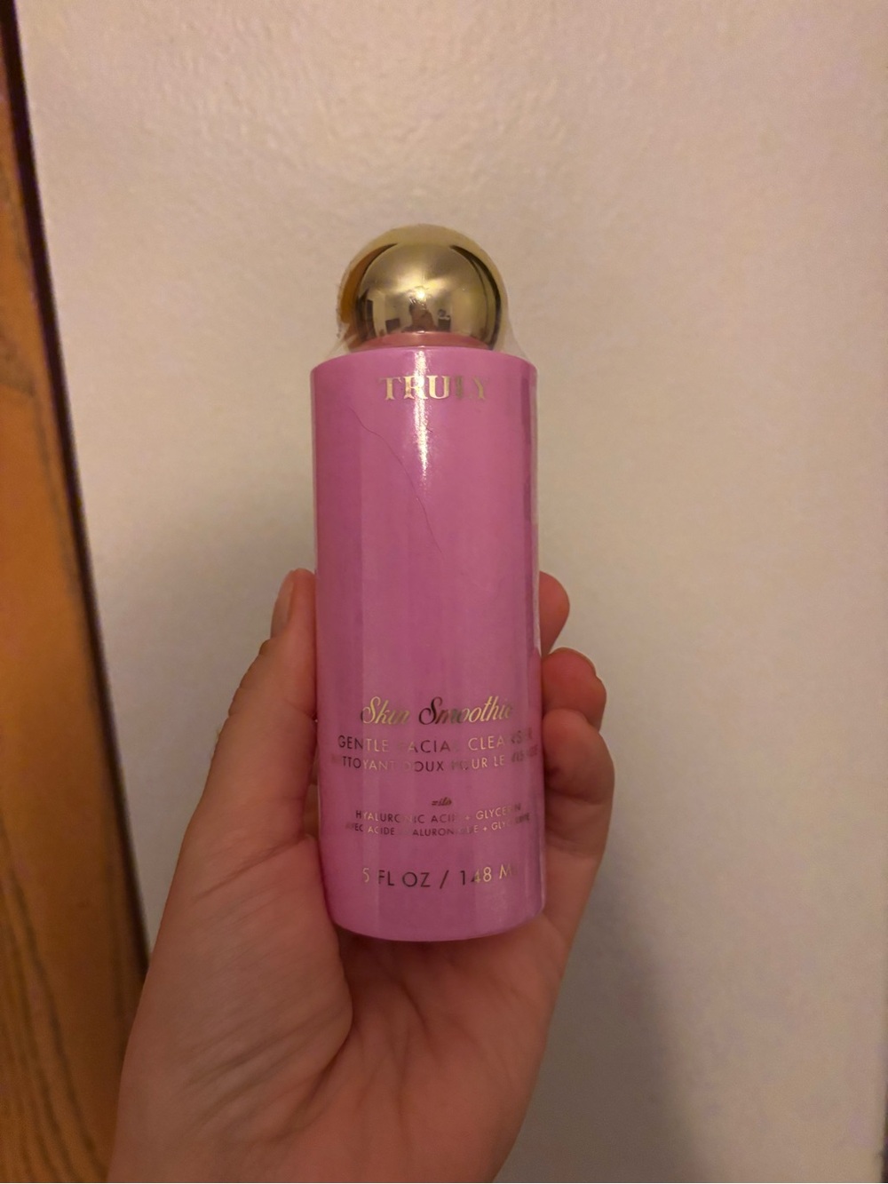 TRULY Gentle facial cleanser